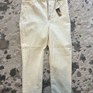 Ivory cream super soft denim